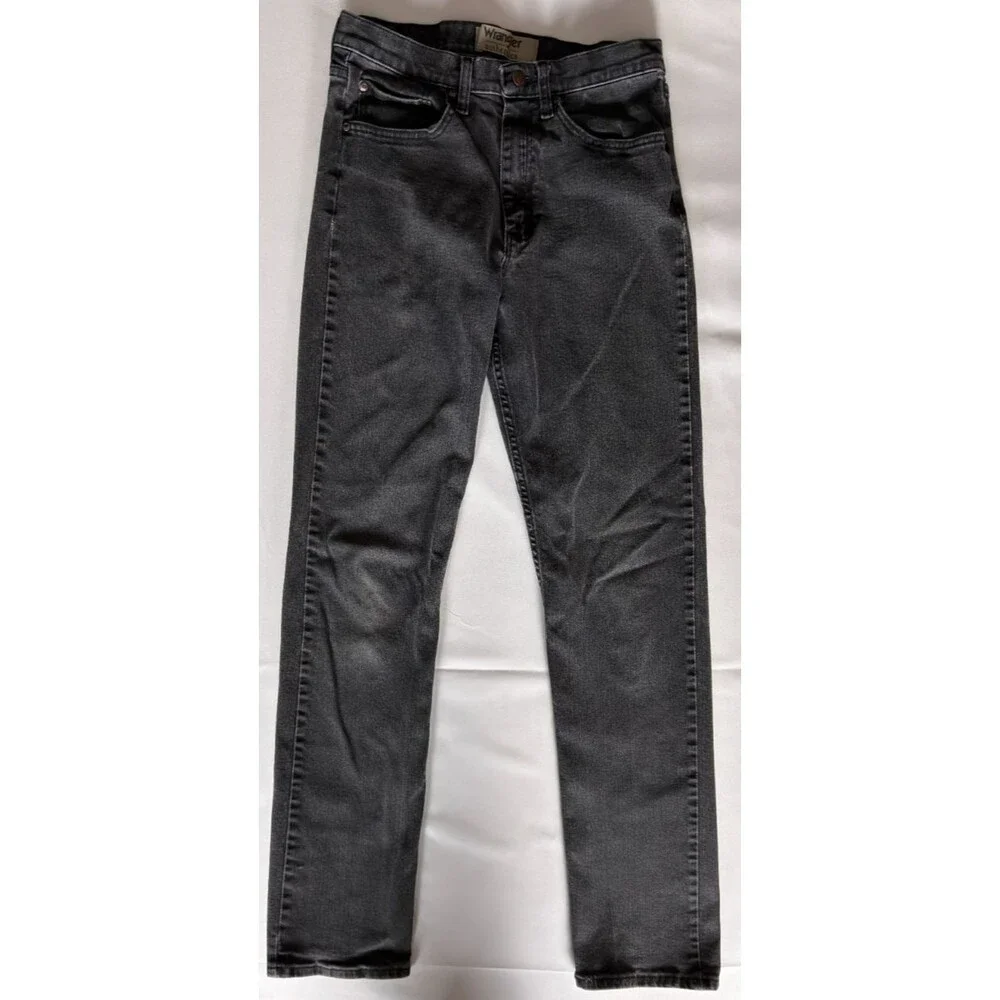 Wrangler Authentics Jeans Mens 30x34 Black Flex Denim ZM200FB